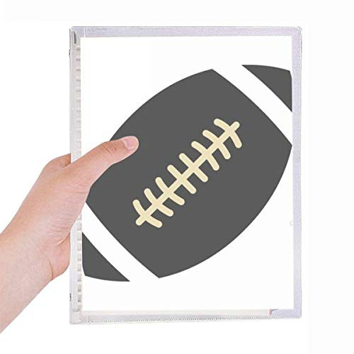 Football Sport Simple Geometry Pattern Notebook Loose Leaf Diary Refillable Journal Stationery