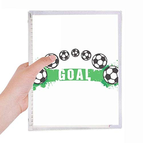 Bridge Soccer Football Sports Notebook Loose Leaf Diary Refillable Journal Stationery