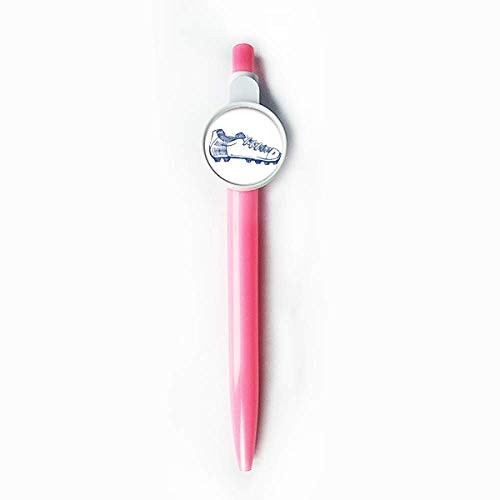 Cartoon Football Shoes Blue Pattern Rollerball Tip Blue Retractable Pen Write Stationery