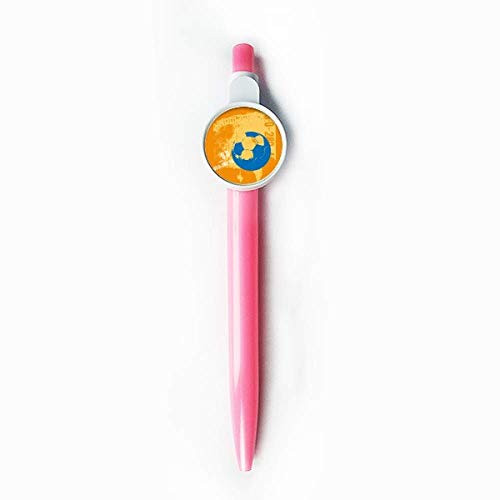 Football Soccer Sports US Rollerball Tip Blue Retractable Pen Write Stationery