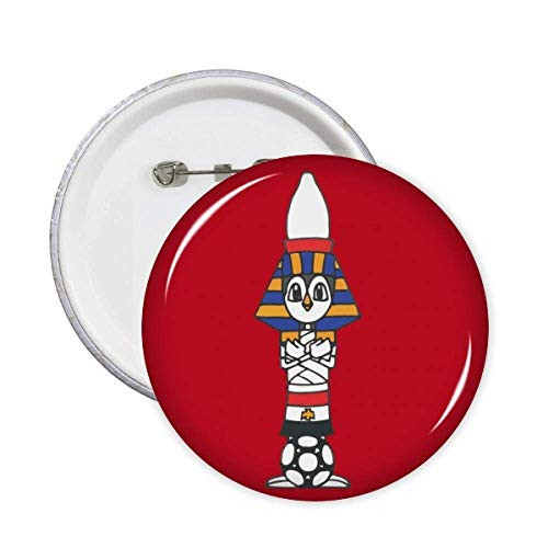 Egypt Mummy Sphinx Football Pins Badge Button Emblem Accessory Decoration 5pcs