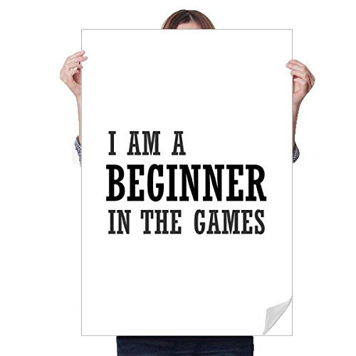 DIYthinker I Am A Beginner in The Games Sticker Decoration Poster Playbill Wallpaper Window Decal