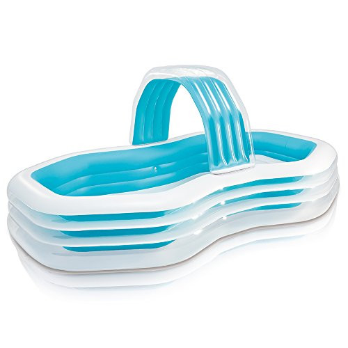 Intex Family Cabana Swim Center Pool, 122" x 74" x 51", for Ages 3+