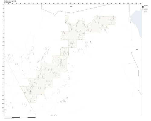 ZIP Code Wall Map of Dolan Springs  AZ ZIP Code Map Not Laminated