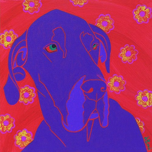 Great Dane Pop Art Print - Dog POP Art - 11 inch  X 14 inch  mat - Animal Pop Art Print by Angela Bond