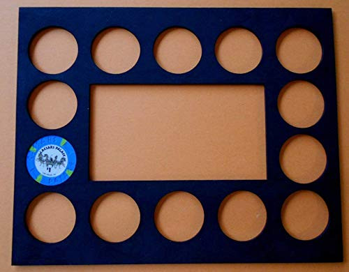 Poker Chip Frame Display Insert 8 by 10 inch chip holder chip insert for 14 chips fits Harley-Davidson and Casino chips Poker Chip Frame Display Insert 8 by 10 inch chip holder chip insert for 14 chips fits Harley-Davidson and Casino chips