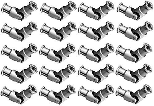 LEGO Technic 20 pcs NEW LIGHT GREY UNIVERSAL inch U inch  JOINT 3L Lot pack robot motor robotics advanced building mindstorms EV3 NXT part piece 61903 62520c01