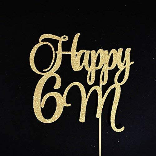 Atelier Elegance Happy 6 Months Cake Topper Half Cake Topper Half Birthday Cake Topper 1 2 Atelier Elegance Happy 6 Months Cake Topper Half Cake Topper Half Birthday Cake Topper 1 2
