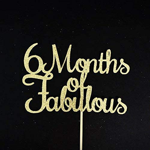 Atelier Elegance 6 Months of Fabulous Cake Topper 6 Months Cake Topper Half 1 2 Birthday Atelier Elegance 6 Months of Fabulous Cake Topper 6 Months Cake Topper Half 1 2 Birthday