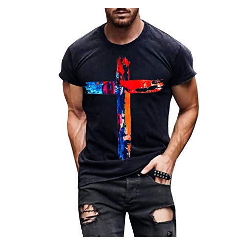 GDJGTA T-Shirt for Mens 3D Printing Crew Neck Short Sleeve Tee Shirt Top Blouse GDJGTA T-Shirt for Mens 3D Printing Crew Neck Short Sleeve Tee Shirt Top Blouse