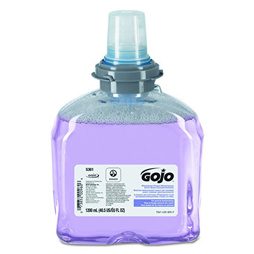 GOJO 5361-02 1200 mL Premium Foam Handwash With Skin Conditioners (2 per Case)