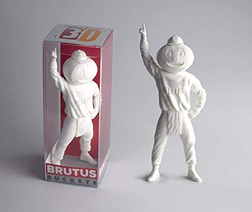 Collectible  Paintable 6 inch  White Brutus Buckeye Ohio State Mascot