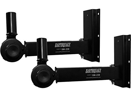 Earthquake Sound SM-238 Wall Speaker Mount with Vertical and Horizontal Adjustments (Pair)