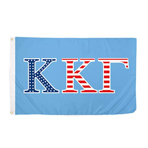 Desert Cactus Kappa Kappa Gamma USA Letter Sorority Flag Greek Banner Large 3 feet x 5 feet Sign Decor KKG  Flag - USA