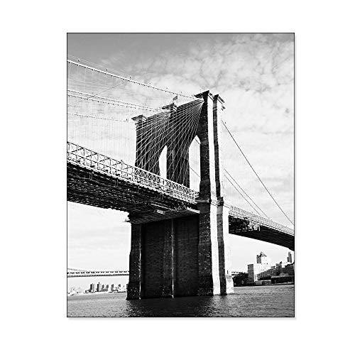 Brooklyn Bridge Photo New York City Photography Architectural Wall Art Black and White Decor 8x10 Inch Print Brooklyn Bridge Photo New York City Photography Architectural Wall Art Black and White Decor 8x10 Inch Print