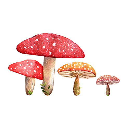 Mushroom Cluster Wall Decal - Woodland Creatures Collection - 6 inch  tall x 11 inch  wide