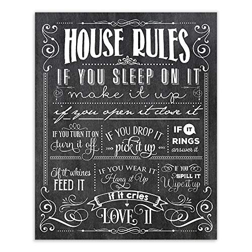 House Rules Art Print - Unframed - 8x10