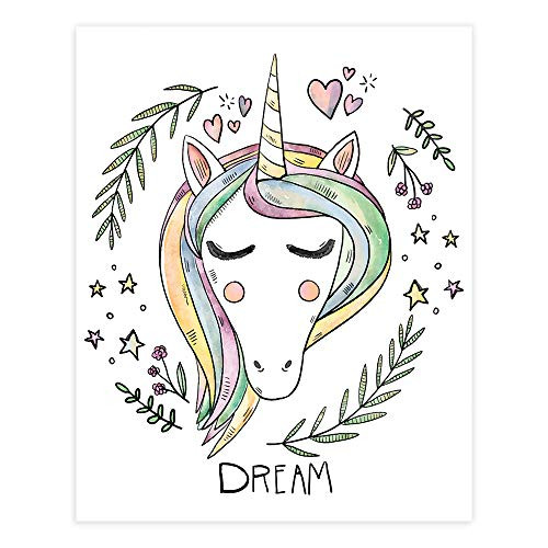 Unicorn Wall Art Print - Unframed - 8x10