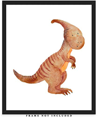 Parasaurolophus Dinosaur Nursery Decor  8x10 Unframed Baby Room Art Prints - Gift Idea for Any Baby Girl or Boy Nursery Wall Decor