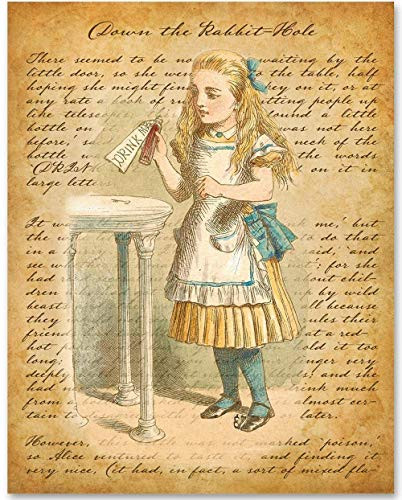 Alice in Wonderland - Drink Me - 11x14 Unframed Alice in Wonderland Print Under  15