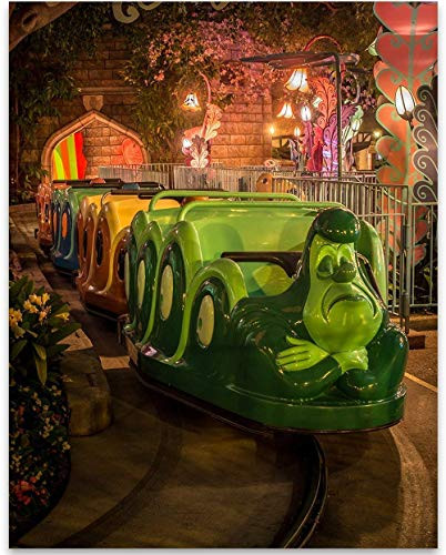 Disneyland Alice in Wonderland Ride - 11x14 Unframed Art Print - Great Gift Under  15 for Disney Lovers