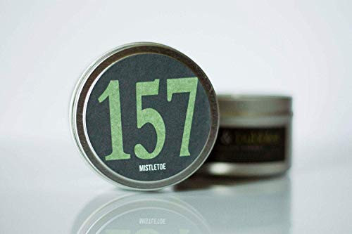 No. 157  MISTLETOE    Natural Soy Candle    6 oz Tin    Highly Scented