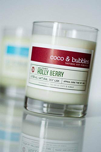 No. 154  HOLLY BERRY    Natural Soy Candle    13 oz    Highly Scented