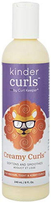 CURLY HAIR SOLUTIONS Kinder Creamy Curls - Loosens Hair Knots While Eliminating Flyaway Hair  Specially Formulated For Kids  8 Ounce   240 Milliliter