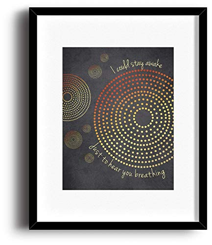 Don t Want to Miss a Thing by Aerosmith - Song Lyric Wall Decor Print - Classic Rock Music Poster Illustration