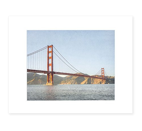 San Francisco Wall Art  Golden Gate Bridge Picture  8x10 Matted Photographic Print  fits 11x14 frame   Golden Gate