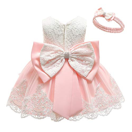 Toddler Baby Girls Formal Dresses Infant Bowknot Embroidery Tutu Lace Gown Dress Kids Pageant Party Wedding Birthday Flower Dresses Size 6M  Blush Pink 6M Toddler Baby Girls Formal Dresses Infant Bowknot Embroidery Tutu Lace Gown Dress Kids Pageant Party Wedding Birthday Flower Dresses Size 6M  Blush Pink 6M