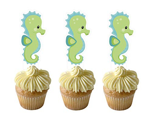 Seahorse Cupcake Toppers 12 PCS  Cake Picks  Baby Shower  Animals Birthday Party Decorations Supplies  Ocean Sea Themed 
 
 Seahorse Cupcake Toppers 12 PCS  Cake Picks  Baby Shower  Animals Birthday Party Decorations Supplies  Ocean Sea Themed