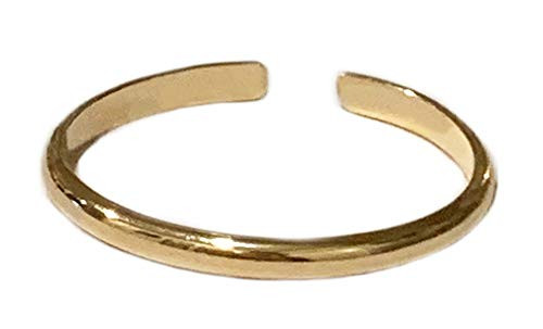 Toe Rings  and  Things   1mm Half Round 14k Gold Fill   Adjustable Ring for Foot or Knuckle for Women  Men or Teens   Fits a Variety of Sizes