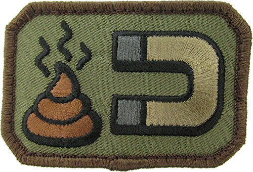 Shit Magnet Morale Patch  Woodland  Forest