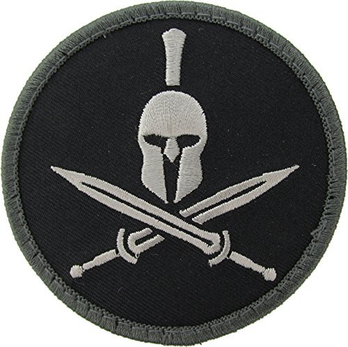 Spartan Helmet Morale Patch  SWAT  Black