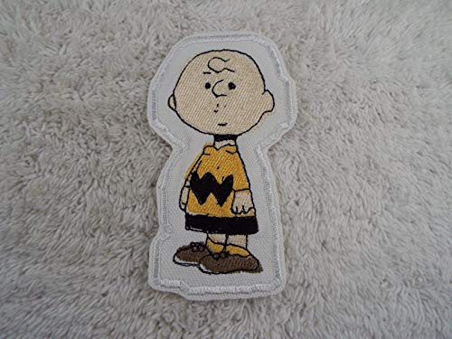 CHARLIE BROWN Character Embroidered Iron-on Patch