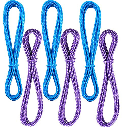 6 Pieces Chinese Jump Rope 157 Inches Stretch Skip Rope Adjustable Chinese Elastic Rope Fitness Jump Game for Outdoor Exercise Purple Blue 6 Pieces Chinese Jump Rope 157 Inches Stretch Skip Rope Adjustable Chinese Elastic Rope Fitness Jump Game for Outdoor Exercise Purple Blue