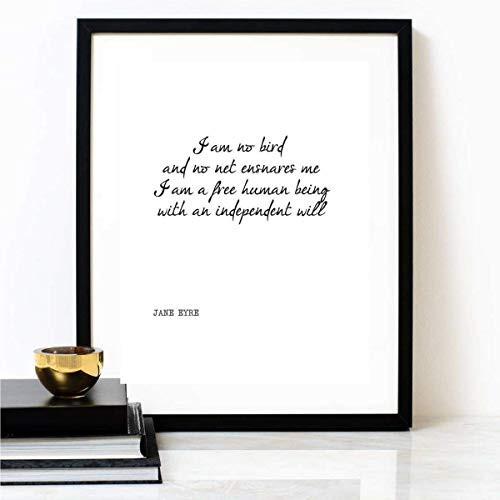 inch I Am No Bird inch JANE EYRE POEM Inspirational Wall Art Poetry Quote Printable FREE POSTER WITH EVERY ORDER inch I Am No Bird inch JANE EYRE POEM Inspirational Wall Art Poetry Quote Printable FREE POSTER WITH EVERY ORDER