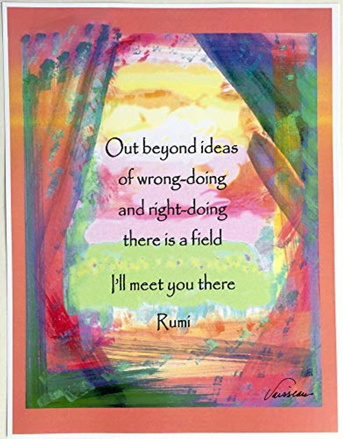 Out beyond ideas 8x11 Rumi poster - Heartful Art by Raphaella Vaisseau Out beyond ideas 8x11 Rumi poster - Heartful Art by Raphaella Vaisseau