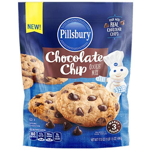 Pillsbury Chocolate Chip Cookie Mix  17.5-Ounce  Pack of 6