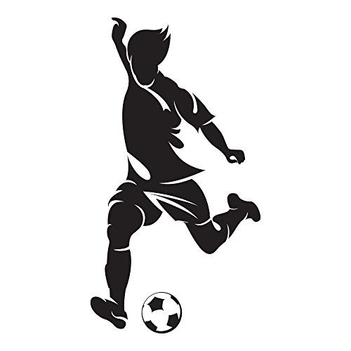 Soccer No Name. - 0294 - Soccer Theme Decal - Sports Decal - Futbol - Kicking Soccer No Name. - 0294 - Soccer Theme Decal - Sports Decal - Futbol - Kicking
