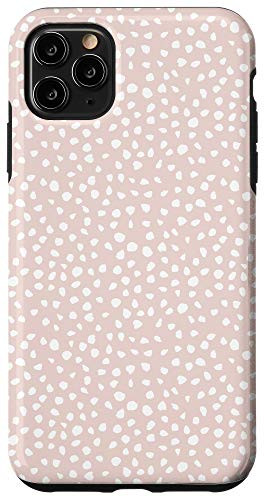 iPhone 11 Pro Max Dalmatian Pattern  Brush Stroke White Spots  Beige Case