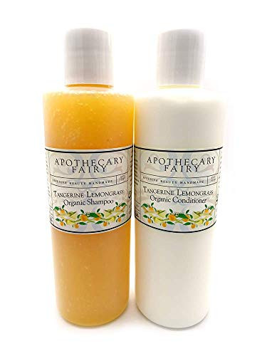 Tangerine Lemongrass Organic Shampoo  and  Conditioner -  2  8oz