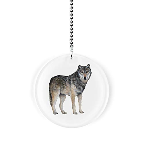 Woodland Wolf Silhouette Fan Light Pull