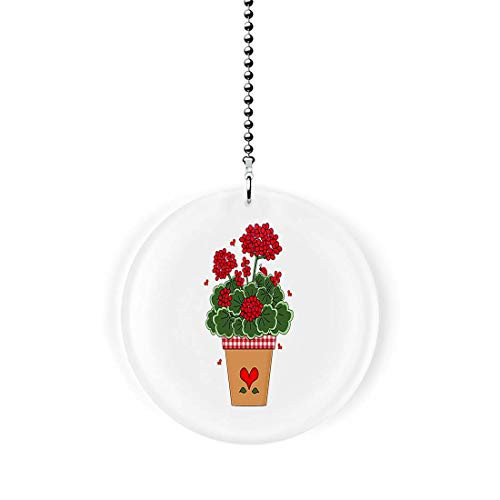 Gotham Decor Country Geraniums Fan Light Pull
