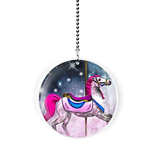 Gotham Decor Fantasy Carousel Horse Fan Light Pull