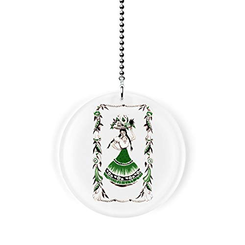 Gotham Decor Retro Mexican Girl Fan Light Pull