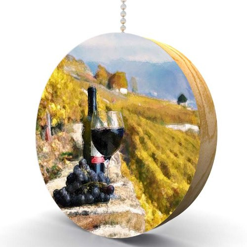 Tuscan Picnic Hardwood Oak Fan Light Pull