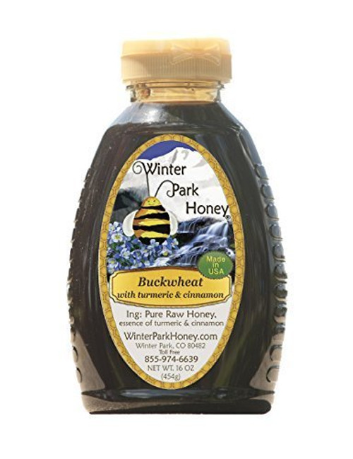Buckwheat Honey with Cinnamon and Turmeric Pure Natural Raw Honey 16 Oz - Buckwheat Honey with Cinnamon and Turmeric Pure Natural Raw Honey 16 Oz -