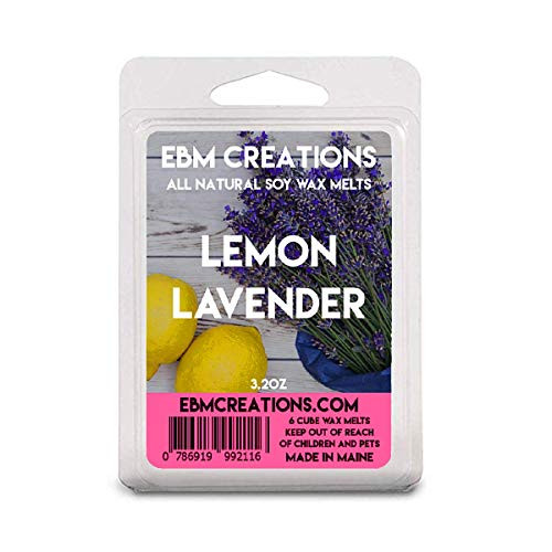 Lemon Lavender - Scented All Natural Soy Wax Melts - 6 Cube Clamshell 3.2oz Highly Scented Lemon Lavender - Scented All Natural Soy Wax Melts - 6 Cube Clamshell 3.2oz Highly Scented